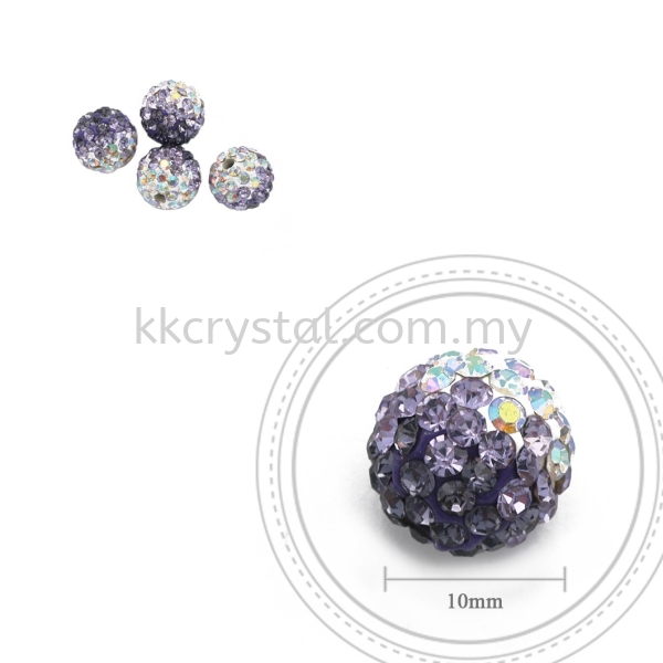 Bling Ball, 10mm, B013, Tanzanite + Light Tanzanite + Rainbow White, 4pcs:pack 10mm Bling Ball Kuala Lumpur (KL), Malaysia, Selangor, Klang, Kepong Wholesaler, Supplier, Supply, Supplies | K&K Crystal Sdn Bhd