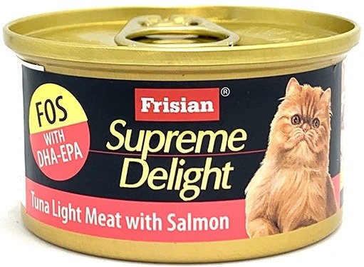72533E SUPREME DELIGHT TUNA LIGHT MEAT WITH SALMON 85g Supreme Delight Frisian Selangor, Malaysia, Kuala Lumpur (KL), Sungai Buloh Supplier, Suppliers, Supply, Supplies | Petopet Marketing Sdn Bhd