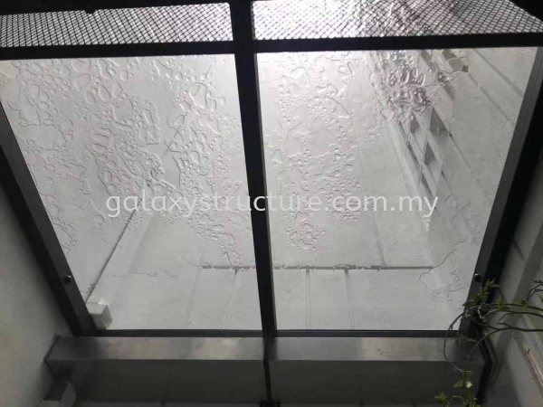 To fabrication laminated glass awning @ Jalan AP2, Andira Park Bandar Bukit Puchong, 47120 Puchong. Bumbung Kaca Selangor, Malaysia, Kuala Lumpur (KL), Shah Alam Supplier, Suppliers, Supply, Supplies | GALAXY STRUCTURE & ENGINEERING SDN BHD