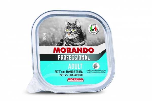 04002 PATE WITH TUNA AND TROUT 100gr Morando Professional - Alutrays Cat Food Morando Selangor, Malaysia, Kuala Lumpur (KL), Sungai Buloh Supplier, Suppliers, Supply, Supplies | Petopet Marketing Sdn Bhd