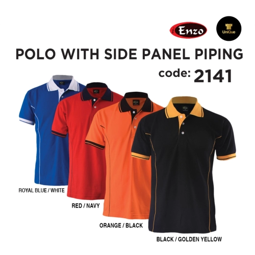 T-shirt Collar | Polo T-shirt | Plain Collar T-shirt | Adult 2141