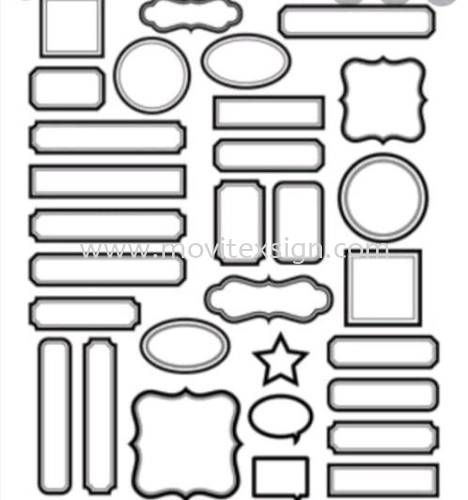 Lable sample and cutting shape solutions 