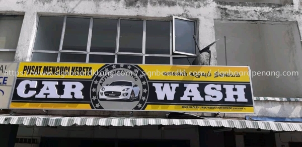 car wash 3d aluminum box up lettering led frontlit signage signbaord at klang sentosa  3D LED Signage Selangor, Malaysia, Kuala Lumpur (KL) Pembuat, Pebekal, Pemasangan | Great Sign Advertising (M) Sdn Bhd