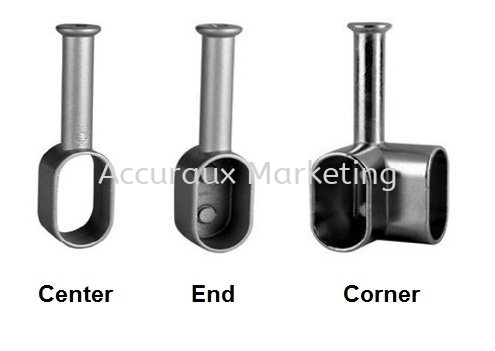 Oval Rail Centre Holder (Top Fixing) 09. KITCHEN, WARDROBE Selangor, Malaysia, Kuala Lumpur (KL), Sungai Buloh Supplier, Distributor, Supply, Supplies | Accuraux Marketing Sdn Bhd