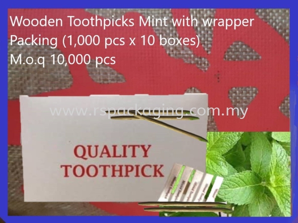 TOOTHPICK WRAPPER WITH MINTED (10,000 PCS) OTHER OTHER PRODUCTS  Kuala Lumpur (KL), Malaysia, Selangor, Kepong Supplier, Suppliers, Supply, Supplies | RS Peck Trading