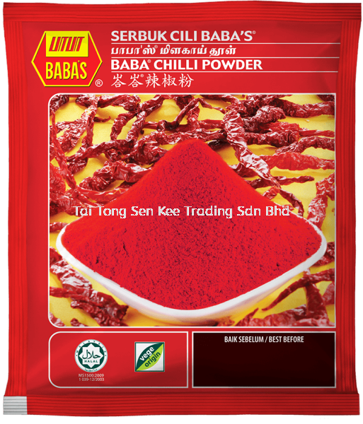 Chilli Powder  BABA'S Seasoning Johor Bahru (JB), Malaysia, Johor Jaya Supplier, Wholesaler, Supply, Supplies | Tai Tong Sen Kee Trading Sdn Bhd