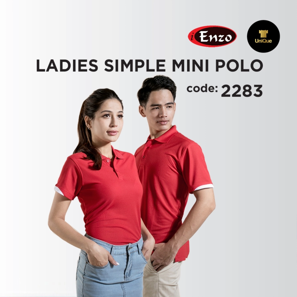 Ladies Simple Mini Polo | Ladies Polo T-shirt | Ladies Plain T-shirt | Adult ENZO 2283