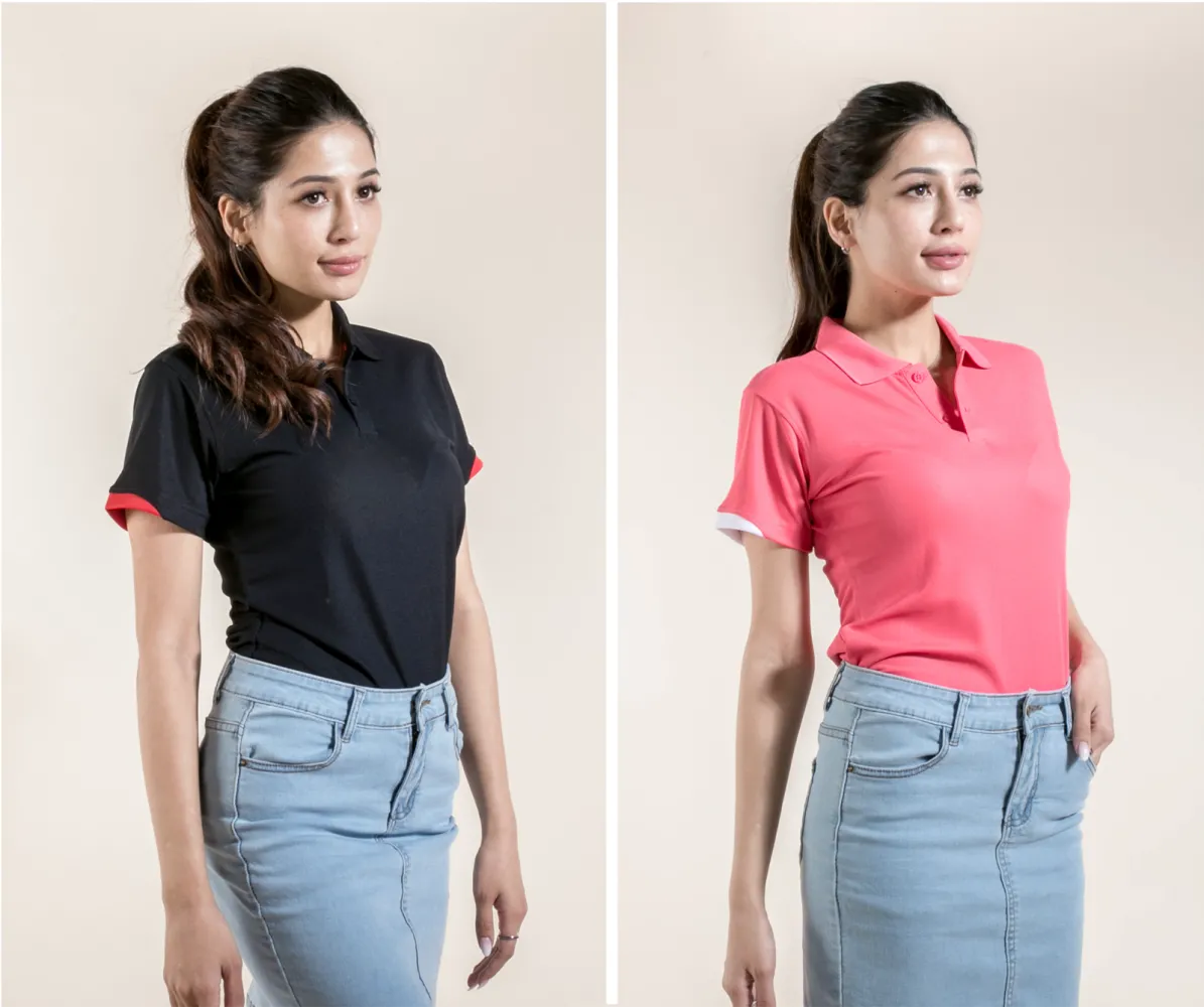 Ladies Simple Mini Polo | Ladies Polo T-shirt | Ladies Plain T-shirt | Adult ENZO 2283