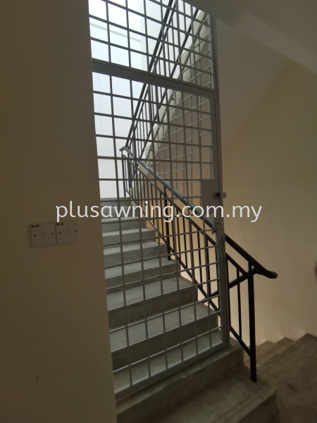 Staircase Grill Door @Jalan Senangin 8, Taman Tanjung, Tanjung Sepat, Selangor Grill Door Selangor, Malaysia, Kuala Lumpur (KL), Cheras Contractor, Service | Plus Awning & Iron Sdn Bhd