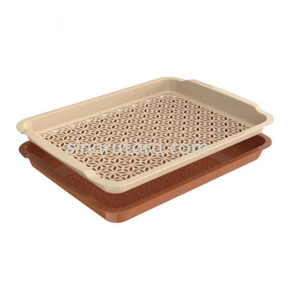 DT866 Rectangular Double-Layer Food Tray (B) Tray Duytan Plastic Duytan  Kedah, Malaysia, Lunas Supplier, Suppliers, Supply, Supplies | TH Sinar Utara Trading