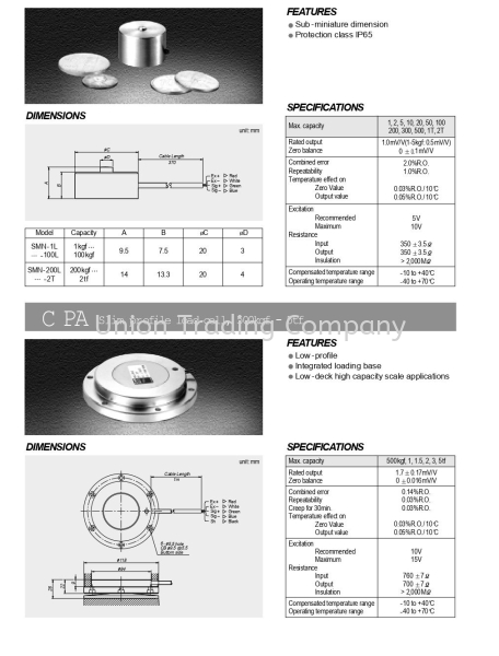 MNC Mini 50kgf-20tf MINI LOAD CELLS Kuala Lumpur (KL), Malaysia, Selangor, Shah Alam Supplier, Suppliers, Supply, Supplies | Union Trading Company