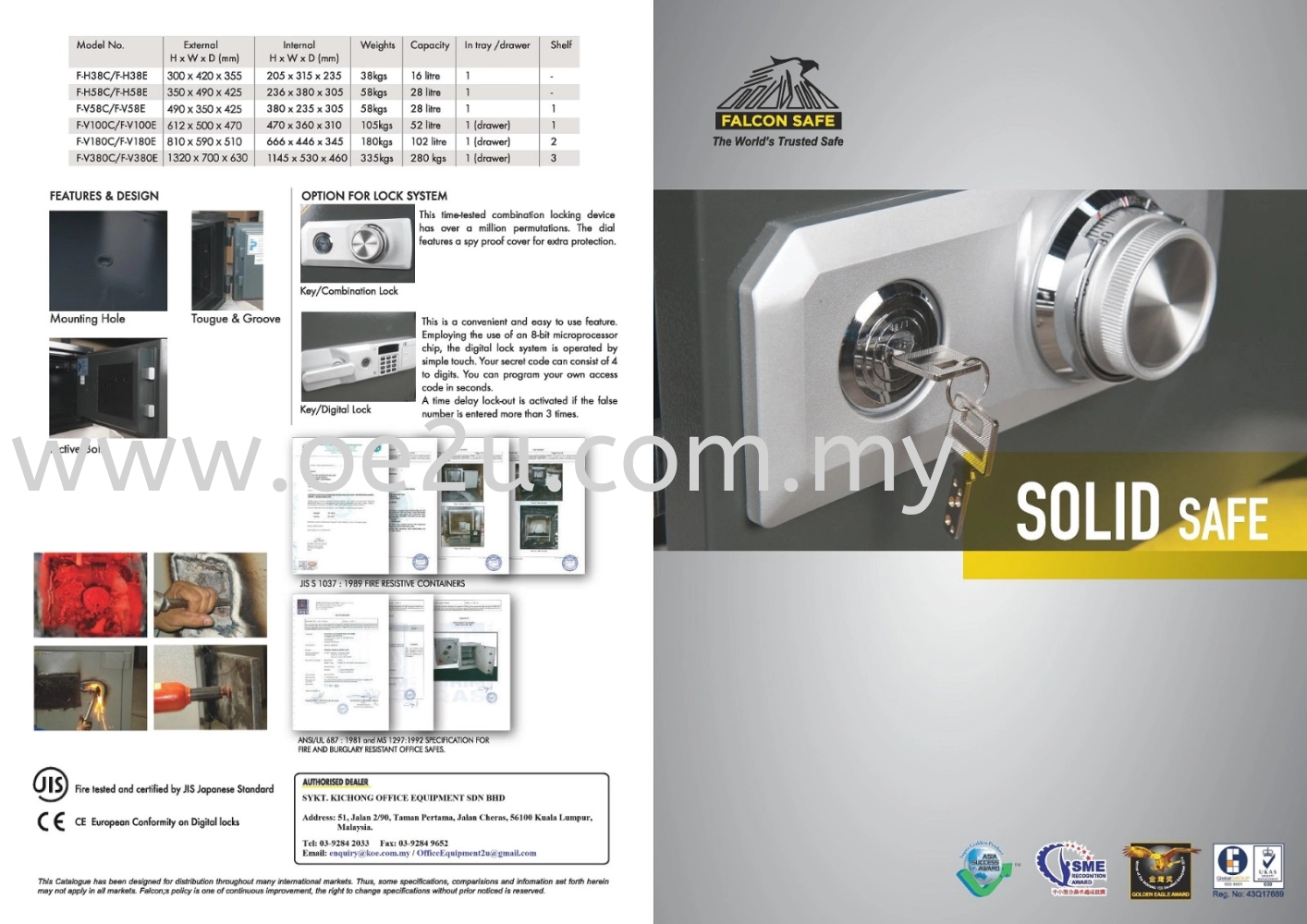 FALCON Solid Safe (F-H38C)_37kg_Made in Korea