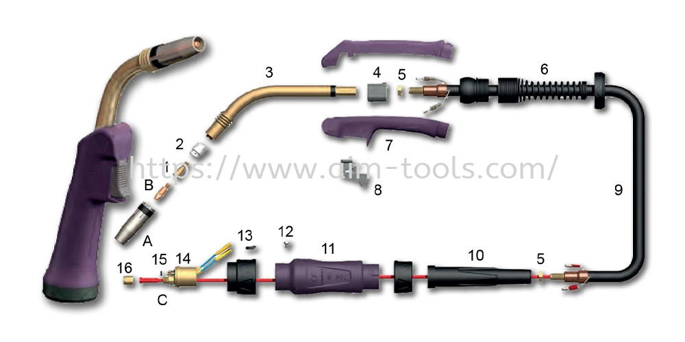 MIG - 250A CO, 220A Mixed Gas @ 60% Duty Cycle, .030"(0.8mm) - .045"(1.2mm) Wires