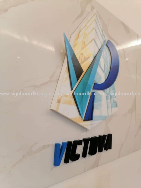 Victova Pvc Cut Out 3D Logo And Lettering Signage Signboard At Klang Kuala Lumpur Huruf 3D Papan PVC Selangor, Malaysia, Kuala Lumpur (KL) Pembuat, Pebekal, Pemasangan | Great Sign Advertising (M) Sdn Bhd