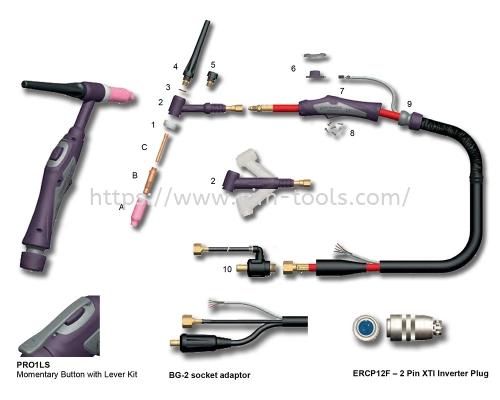 TIG - 150A DC, 115A AC @ 60% Duty Cycle, .020''(0.5mm) - 1/8''(3.2mm) Electrodes and 200A DC, 150A AC @ 60% Duty Cycle, .020''(0.5mm)  5/32''(4.0mm) Electrodes