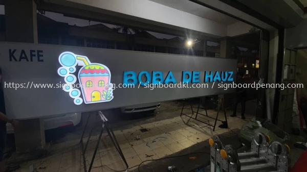 Boba De Hauz 3D Lettering Led Frontlit Signage Signboard At Klang Kuala Lumpur  3D BOX UP LETTERING SIGNBOARD Kuala Lumpur (KL), Malaysia Supplies, Manufacturer, Design | Great Sign Advertising (M) Sdn Bhd