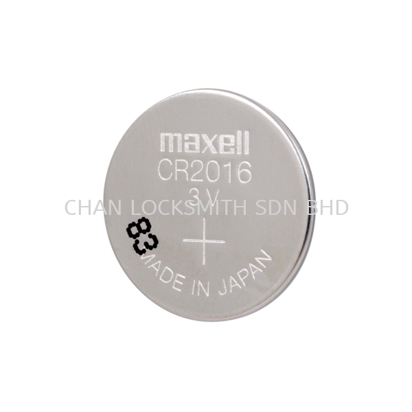 MAXELL CR2016 MAXELL BATTERY Selangor, Malaysia, Kuala Lumpur (KL), Puchong, Seri Kembangan, Sepang, Shah Alam, Klang Supplier, Suppliers, Supply, Supplies | CHAN LOCKSMITH SDN BHD