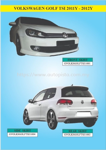 VOLKSWAGEN GOLF TSI 2011Y - 2012Y