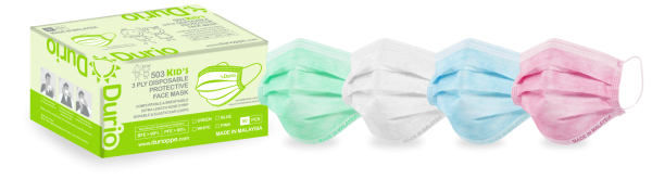 Durio 503 Kids 3 Ply Disposable Protective Face Mask Kids Face Mask 3 Ply Surgical Face Mask Malaysia, Johor Bahru (JB) Manufacturer, Supplier, Supply, Supplies | Durio PPE Sdn Bhd