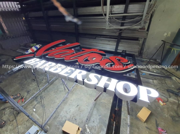 Yatos Barbershop 3D Led Frontlit Lettering Signage Signboard At Klang Kuala Lumpur  3D LED Signage Selangor, Malaysia, Kuala Lumpur (KL) Pembuat, Pebekal, Pemasangan | Great Sign Advertising (M) Sdn Bhd