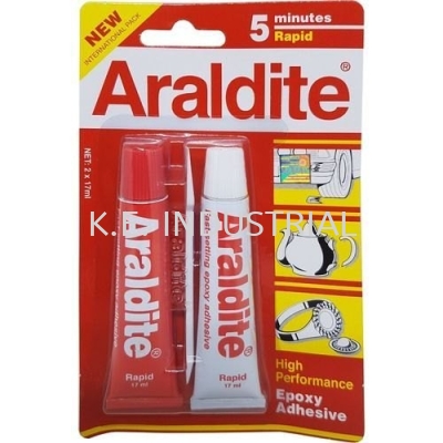 ARALDITE Rapid 5 Minutes Epoxy Adhesive Glue (Red White) 2x15ml