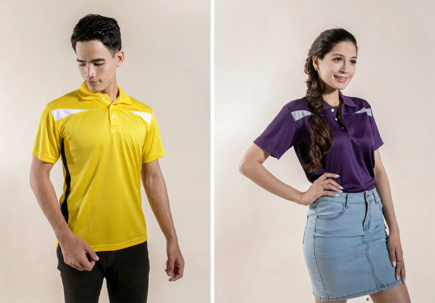 Unisex T-shirt Collar | Plain Collar T-shirt |  Polo T-shirt | Adult / Unisex 2883 CHEST CUT COLLAR T-SHIRT