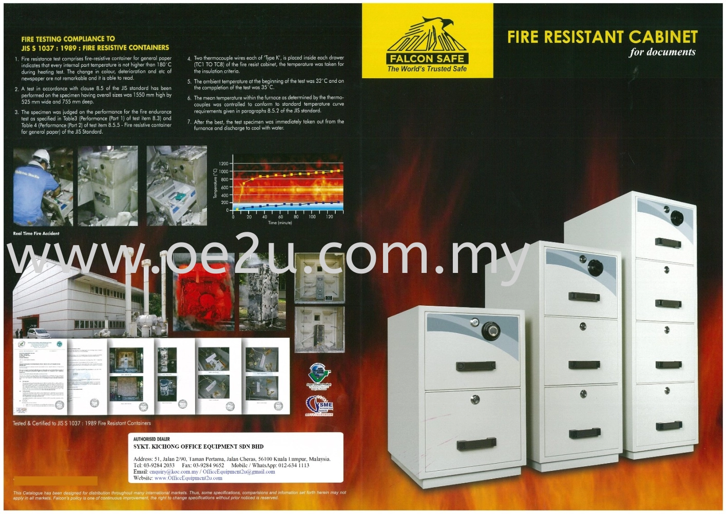 Falcon 4 Drawer Fire Resistant Filing Cabinet Frc4 Individual Locking 390kg Safe Box Multi Purpose Unit Mpu Kuala Lumpur Kl Malaysia Selangor Cheras Supplier Suppliers Supply Supplies