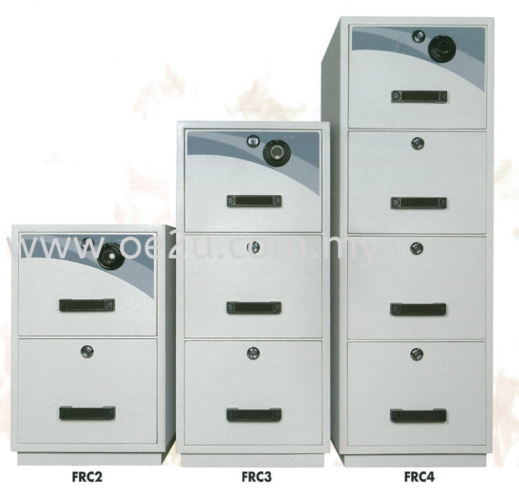 FALCON 4 Drawer Fire Resistant Filing Cabinet (FRC4 - Individual Locking)_390kg