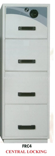 FALCON 4 Drawer Fire Resistant Filing Cabinet (FRC4 - Central Locking)_390kg