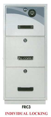 FALCON 3 Drawer Fire Resistant Filing Cabinet (FRC3 - Individual Locking)_290kg