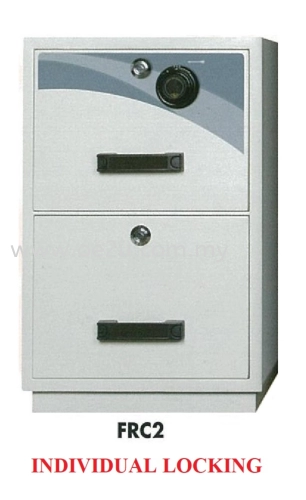 FALCON 2 Drawer Fire Resistant Filing Cabinet (FRC2 - Individual Locking)_195kg