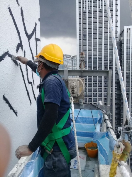 Facade Wall Cracks Treatment & Painting Works Pinang Facade Wall Crack Treament & Painting Works Penang, Malaysia Services | FPC CHEMIE SOLUTIONS SDN BHD