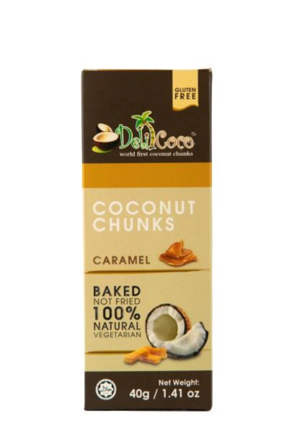 Delicoco Coconut Chunks Caramel Crunch D/Cut box (60 grams)