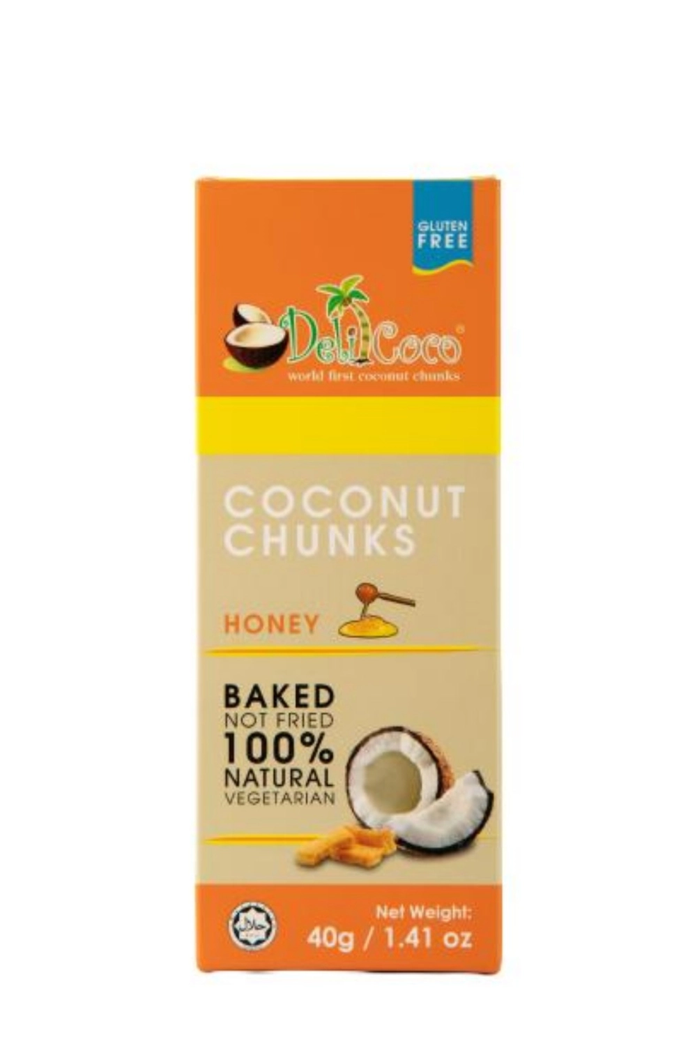 Delicoco Coconut Chunks Honey Crunch D/Cut box (60 grams)