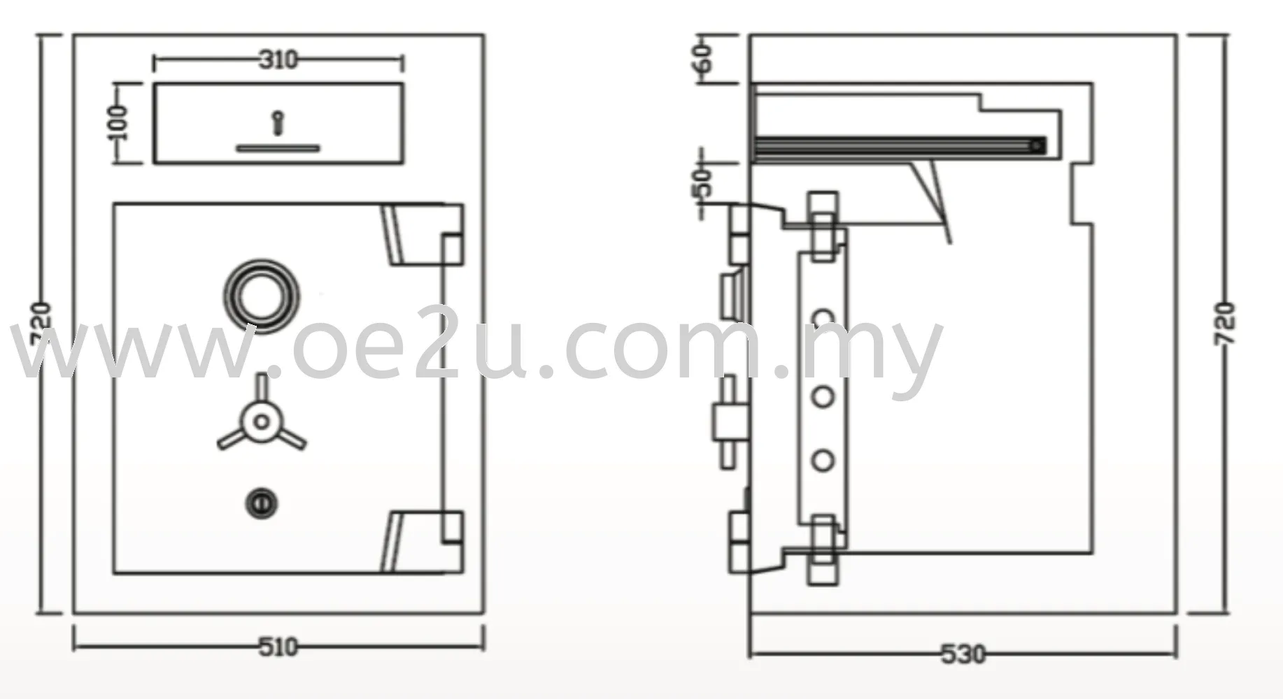 FALCON Euro Night Deposit Safe (EST220)_325kg