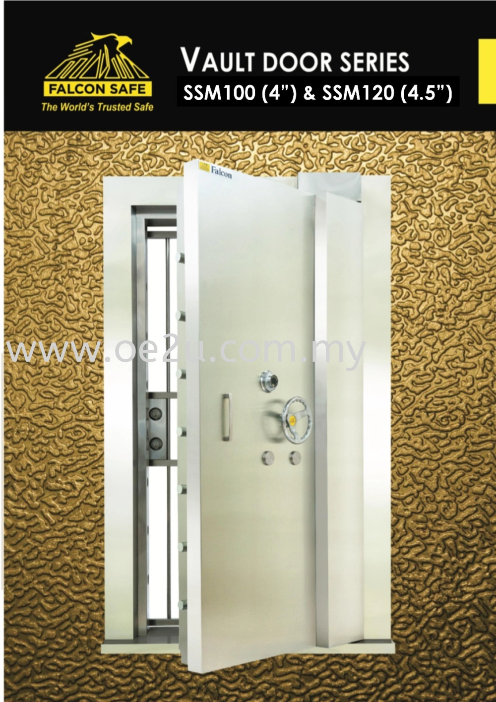 FALCON 4.5" Vault Room Door (SSM120)_1500kg