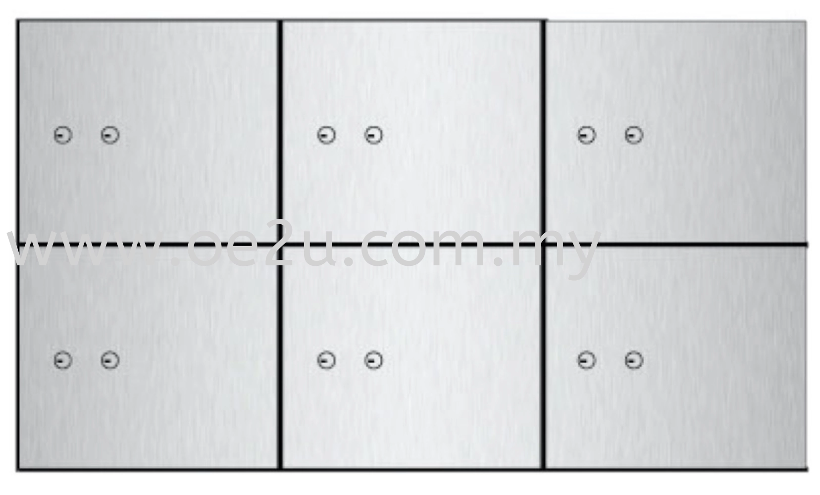 FALCON Safe Deposit Locker - 6 Lockers (FSDL 061010)_100kg