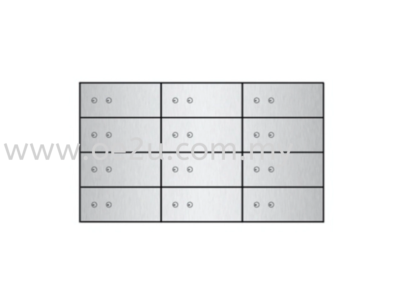 FALCON Safe Deposit Locker - 12 Lockers (FSDL 120510)_133kg