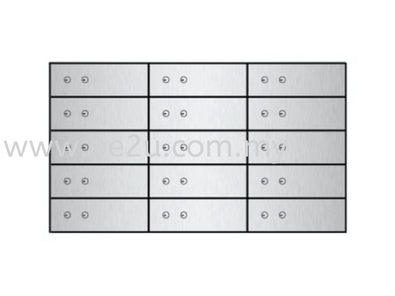 FALCON Safe Deposit Locker - 15 Lockers (FSDL 150410)_134kg