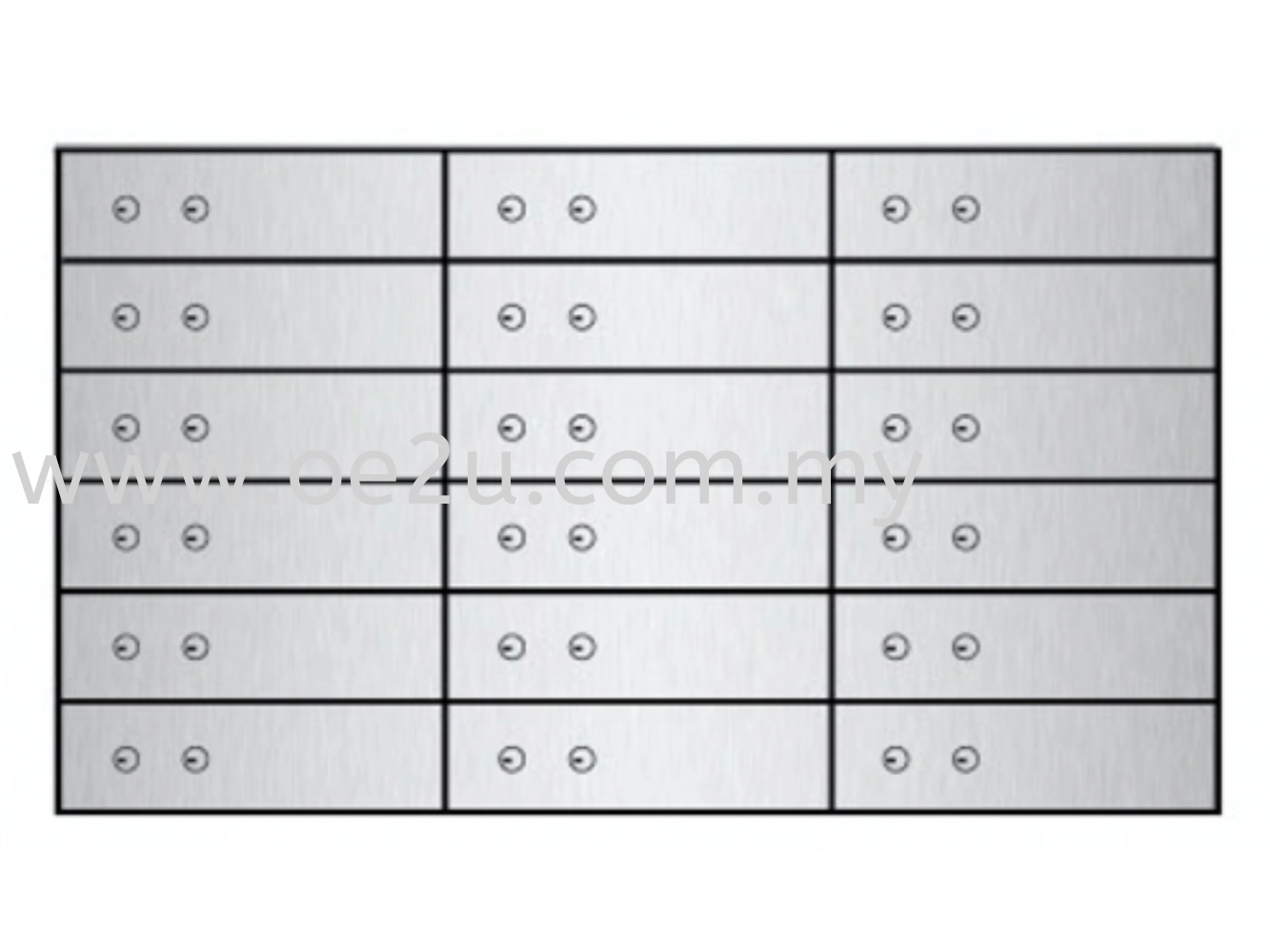 FALCON Safe Deposit Locker - 18 Lockers (FSDL 180310)_134kg