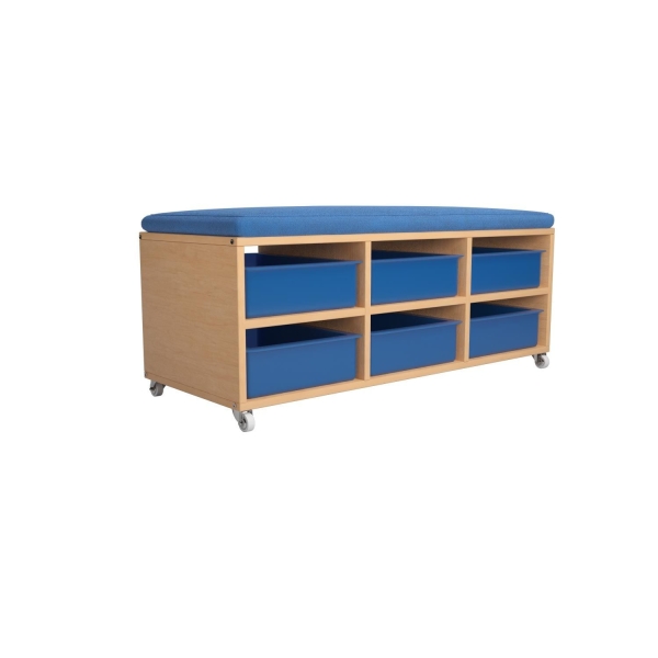 QWA038 Bench Storage With Tray Nature Shelf  Classroom Shelf  School Furniture Johor Bahru JB Malaysia Supplier & Supply | I Education Solution