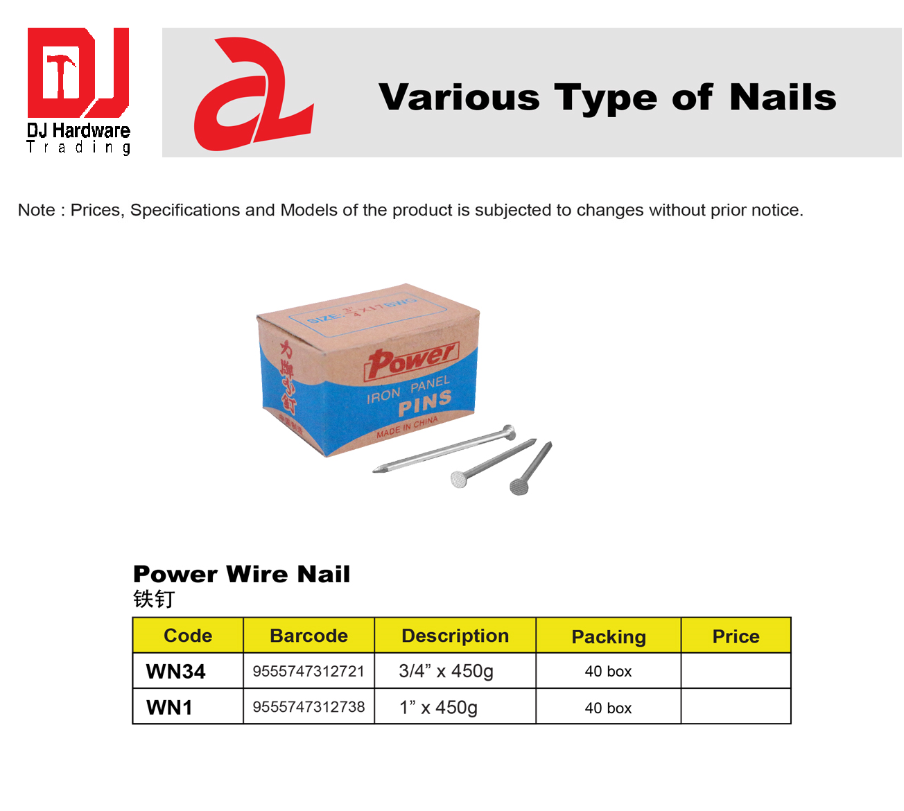 Close up of different types of nails in an orange plastic box. Order in  toolbox Stock Photo - Alamy