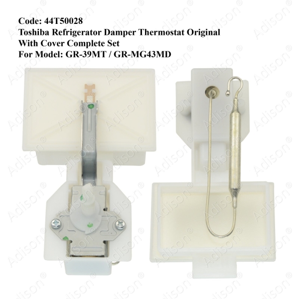 Code: 44T50028 Toshiba Refrigerator Damper Thermostat Original With Cover Complete Set Defrost Thermostat Refrigerator Parts Melaka, Malaysia Supplier, Wholesaler, Supply, Supplies | Adison Component Sdn Bhd