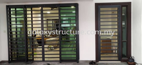 To Fabrication Mild Steel Powder Coated Sliding Door Grille @ Jalan Canggung 4/KU5, Persada Bandar Bukit Raja, 41050 Klang. Grill Door Selangor, Malaysia, Kuala Lumpur (KL), Shah Alam Supplier, Suppliers, Supply, Supplies | GALAXY STRUCTURE & ENGINEERING SDN BHD