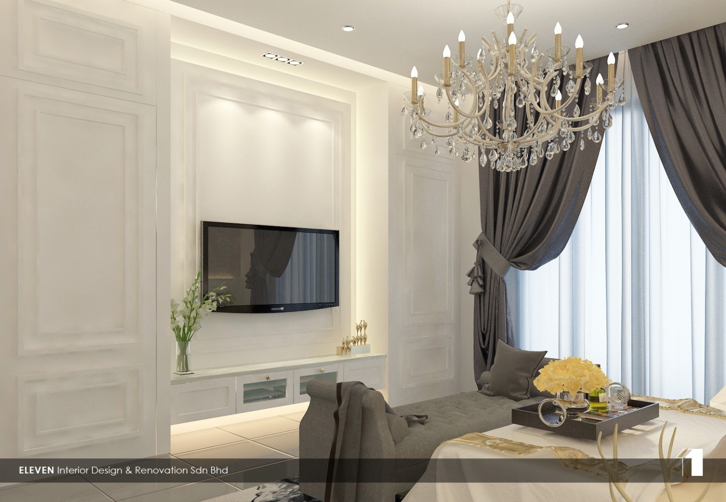 Bedroom TV Cabinet Design