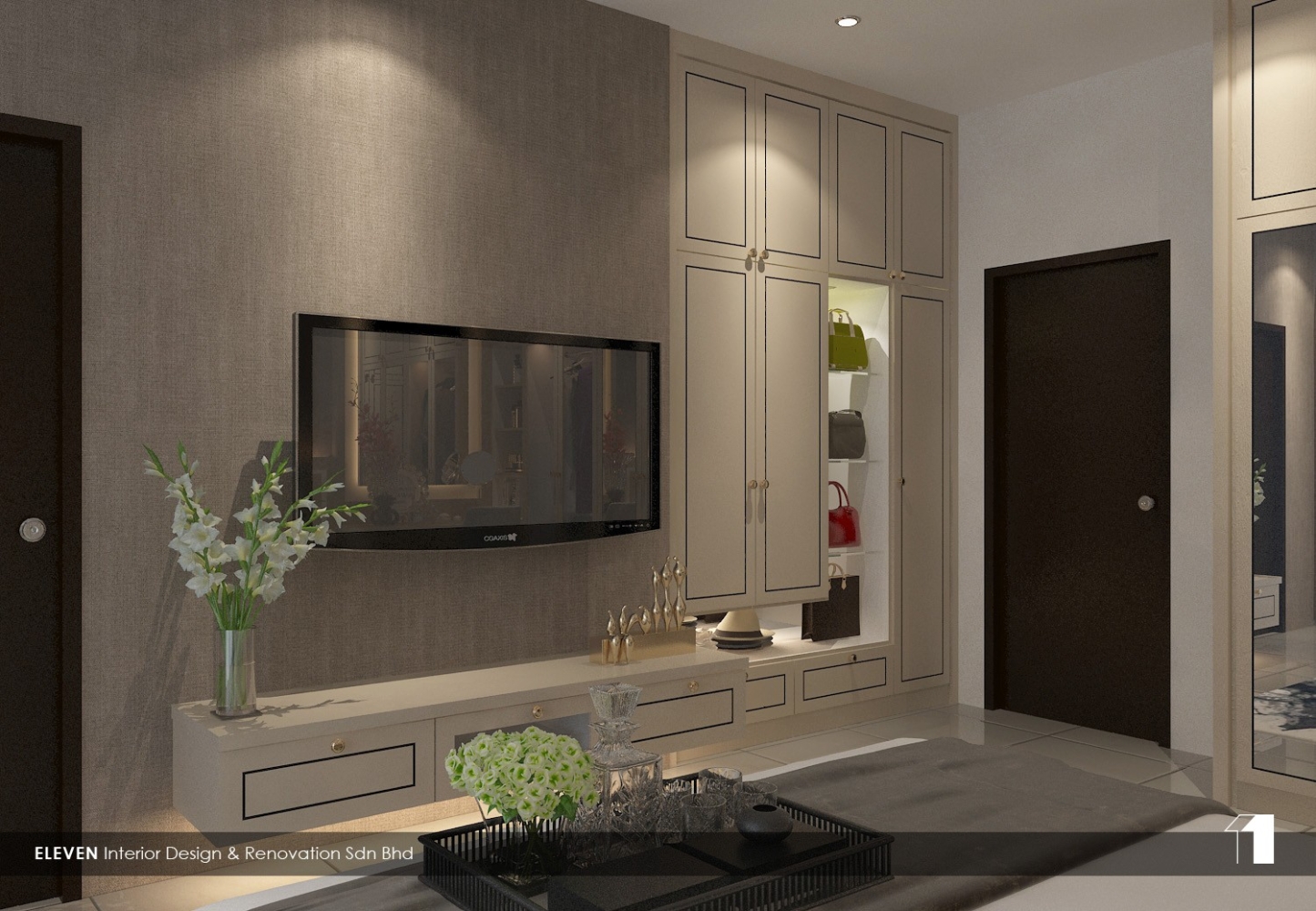 Bedroom TV Cabinet Design