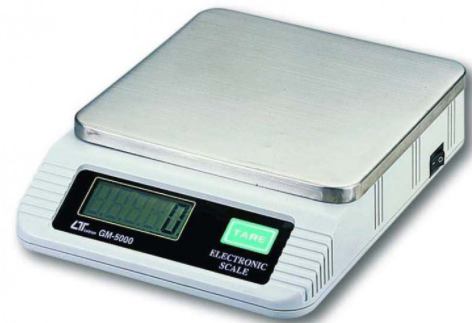 lutron gm-5000 digital scale, 5000g x 1g, rs-232