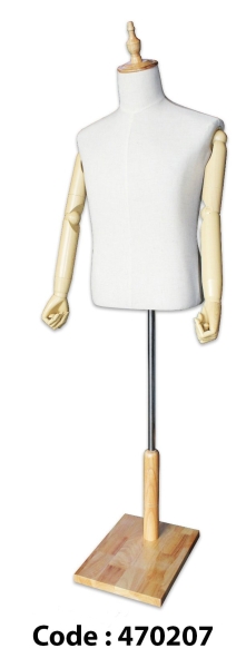 470207 - MALE TORSO with HAND and WOODEN BASE TORSO BODYFOAM MANNEQUIN MANNEQUINS Malaysia, Johor Bahru (JB), Kuala Lumpur (KL), Selangor, Melaka, Perak, Pahang, Singapore Supplier, Manufacturer, Supply, Supplies | Nikorex Display Products (M) Sdn Bhd