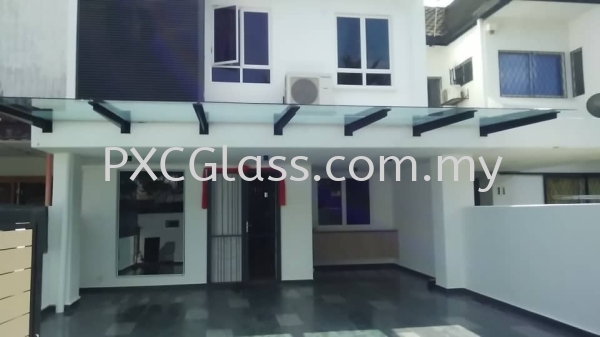 Car Porch Roof Glass Glass Car Porch Selangor, Malaysia, Kuala Lumpur (KL), Shah Alam Supplier, Installation, Supply, Supplies | Pan Xue Cheng Glass Sdn Bhd