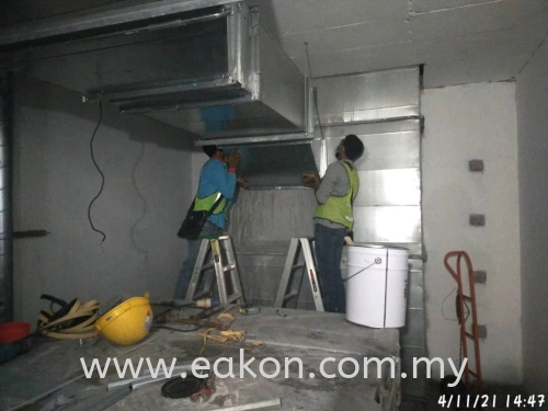 Ducting work at Medini Lakeside, JB